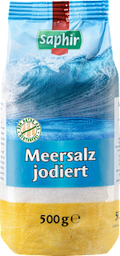 Meersalz, jodiert Saphir