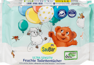 Feuchte Toilettentücher ultra sensitiv (2x60 St) SauBär