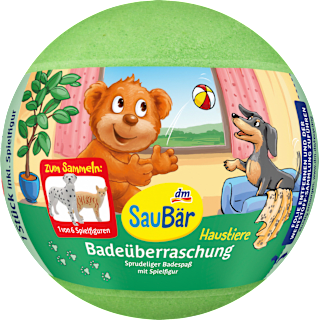 Kinder Badezusatz Badeüberraschung Haustiere SauBär