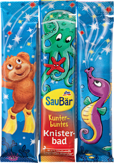 Kinder Badezusatz Knisterbad, 3x5g SauBär