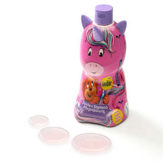 Kinder Shampoo, Duschgel & Spülung 3in1 Einhorn  SauBär