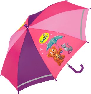 Kinderschirm mit Reflektor, Pink SauBär