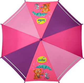 Kinderschirm mit Reflektor, Pink SauBär