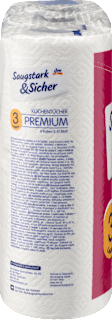 Küchentücher Premium 3-lagig (4x51 Blatt) Saugstark&Sicher