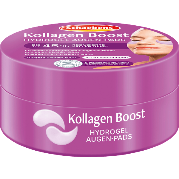 Augenpads Hydrogel Kollagen Boost Tiegel (30 Paar) Schaebens