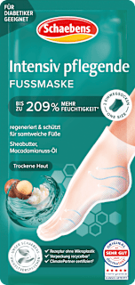 Fußmaske Socken intensive Pflege mit Sheabutter & Macadamia (1 Paar) Schaebens