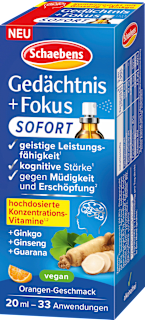 Gedächtnis + Fokus Spray  Schaebens
