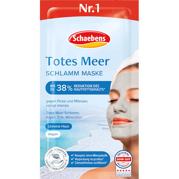Gesichtsmasken Totes Meer (10St.x15 ml) Schaebens