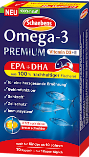 Omega-3 Premium Fischöl Kapseln 70 St Schaebens