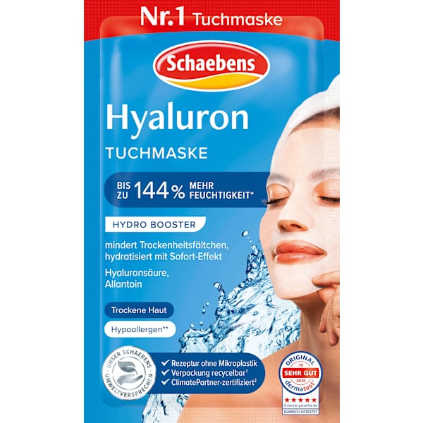 Tuchmaske Hyaluron  Schaebens