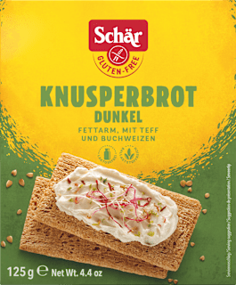 Brot, Knusper dunkel (21 Stück), glutenfrei Schär