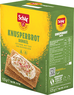 Brot, Knusper dunkel (21 Stück), glutenfrei Schär