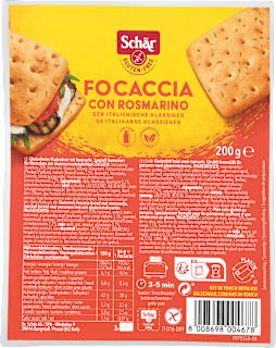 Foccaccia mit nativem Olivenöl extra (3 Stück), glutenfrei Schär