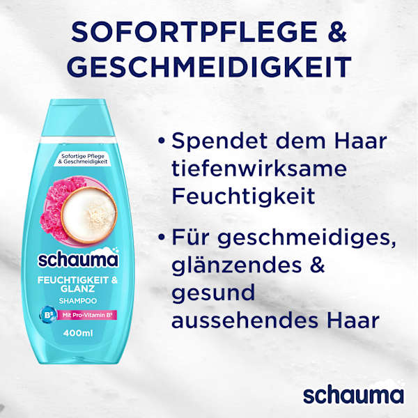 Shampoo Feuchtigkeit & Glanz schauma