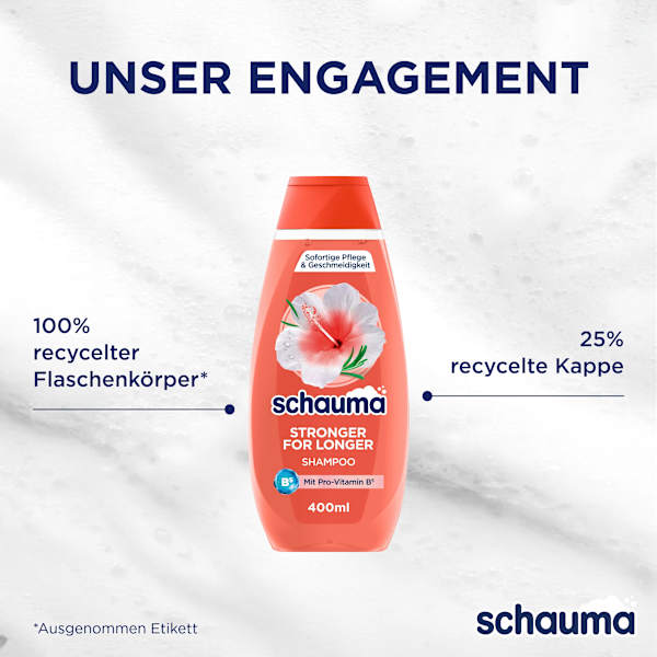 Shampoo Stronger for Longer schauma