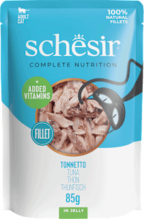 Nassfutter Katze mit Thunfisch in Gelee Schesir