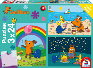 Puzzle Die Maus Gute Freunde (3x24 Teile) Schmidt Spiele
