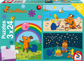 Puzzle Die Maus Gute Freunde (3x24 Teile) Schmidt Spiele