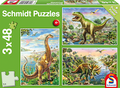 Puzzle Dino (3 x 48 Teile)  Schmidt Spiele