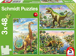 Puzzle Dino (3 x 48 Teile)  Schmidt Spiele