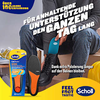 Einlegesohlen GelActiv Work Gr. 40 - 46,5 (1 Paar) Scholl