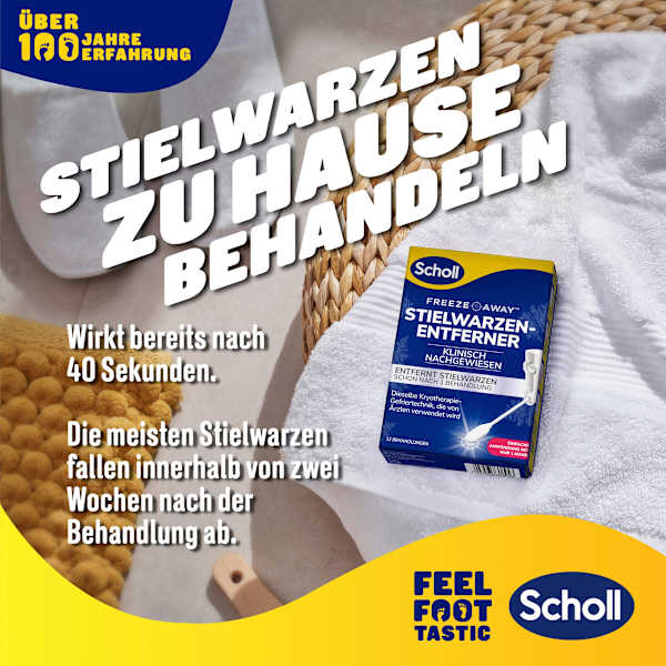 Stielwarzen-Entferner 12 Behandlungen Scholl