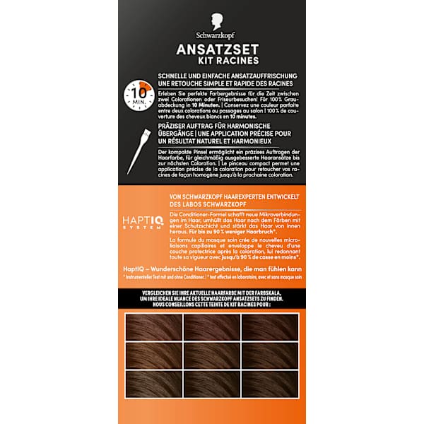 Ansatzset A1 Hell- bis Mittelbraun Schwarzkopf