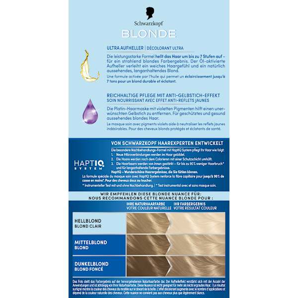Haare Aufheller Ultra L101 Silberblond Schwarzkopf Blonde