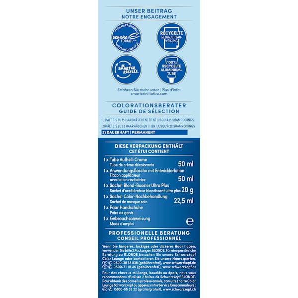 Haare Aufheller Ultra L1++ Schwarzkopf Blonde