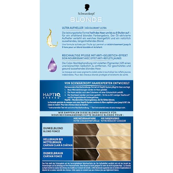 Haare Aufheller Ultra L1++ Schwarzkopf Blonde