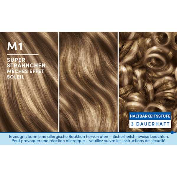 Strähnchen Set M1 Schwarzkopf Blonde