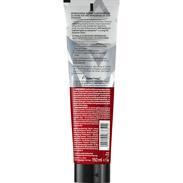 Farb-Glanzbehandlung Glossing Kühles Blond Schwarzkopf Brillance