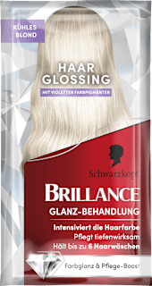 Farb-Glanzbehandlung Glossing Kühles Blond Schwarzkopf Brillance