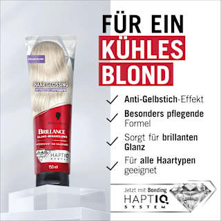 Farb-Glanzbehandlung Glossing Kühles Blond Schwarzkopf Brillance