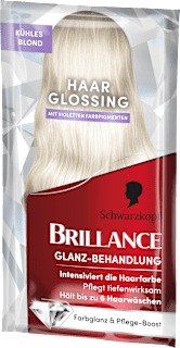 Farb-Glanzbehandlung Glossing Kühles Blond Schwarzkopf Brillance
