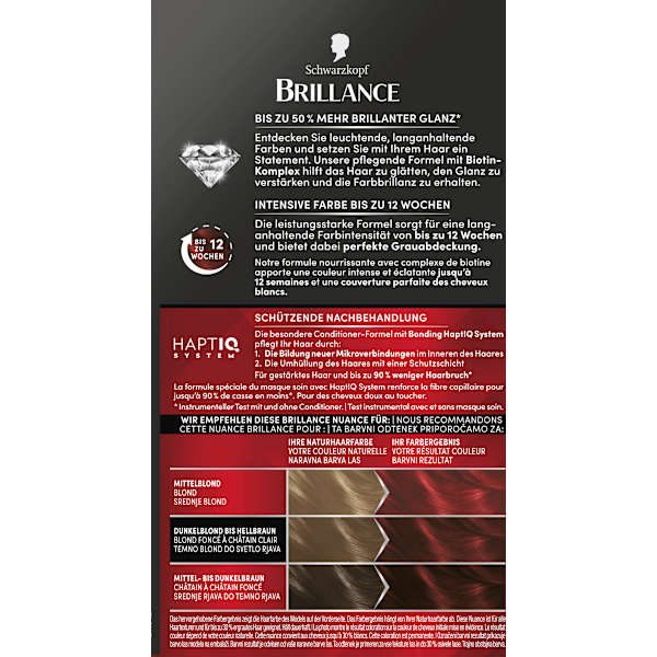 Haarfarbe 842 Kaschmirrot Schwarzkopf Brillance