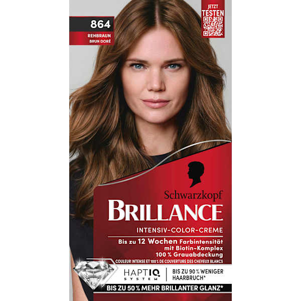 Haarfarbe 864 Rehbraun Schwarzkopf Brillance