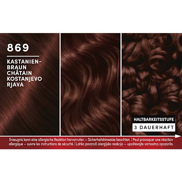 Haarfarbe 869 Kastanienbraun  Schwarzkopf Brillance
