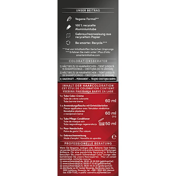 Haarfarbe 884 Kakaobraun Schwarzkopf Brillance