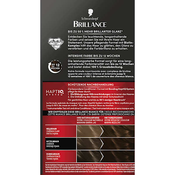 Haarfarbe 884 Kakaobraun Schwarzkopf Brillance