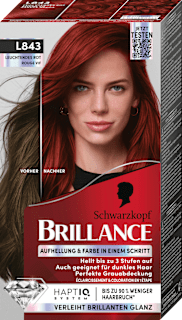 Haarfarbe L843 Leuchtendes Rot Schwarzkopf Brillance
