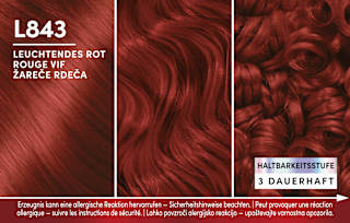 Haarfarbe L843 Leuchtendes Rot Schwarzkopf Brillance