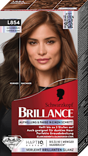 Haarfarbe L854 Goldbraun Schwarzkopf Brillance
