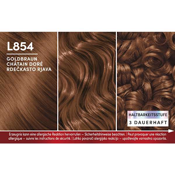 Haarfarbe L854 Goldbraun Schwarzkopf Brillance