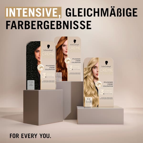 Haarfarbe 1-0 Tiefes Schwarz Schwarzkopf CREME SUPREME