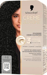 Haarfarbe 1-0 Tiefes Schwarz Schwarzkopf CREME SUPREME