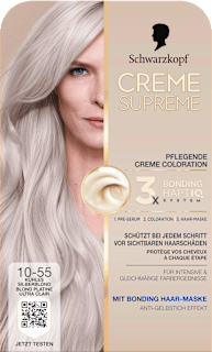 Haarfarbe 10-55 Kühles Silberblond Schwarzkopf CREME SUPREME