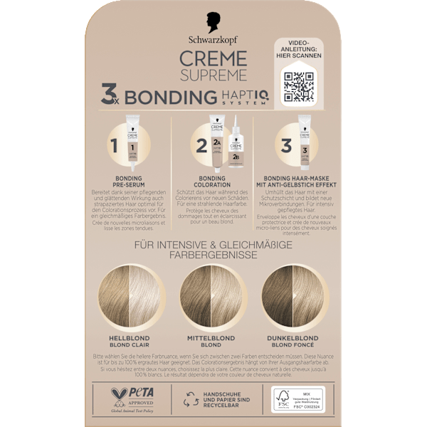 Haarfarbe 11-11 Ultra-Helles Titanblond Schwarzkopf CREME SUPREME
