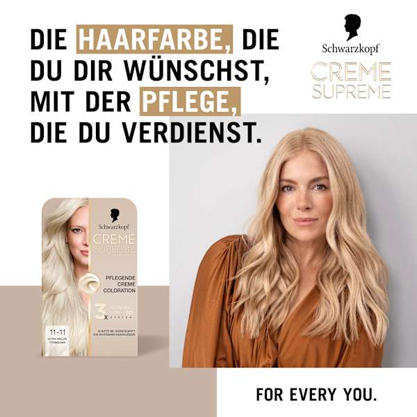 Haarfarbe 11-11 Ultra-Helles Titanblond Schwarzkopf CREME SUPREME