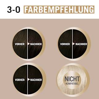 Haarfarbe 3-0 Natürliches Schwarz-Braun Schwarzkopf CREME SUPREME